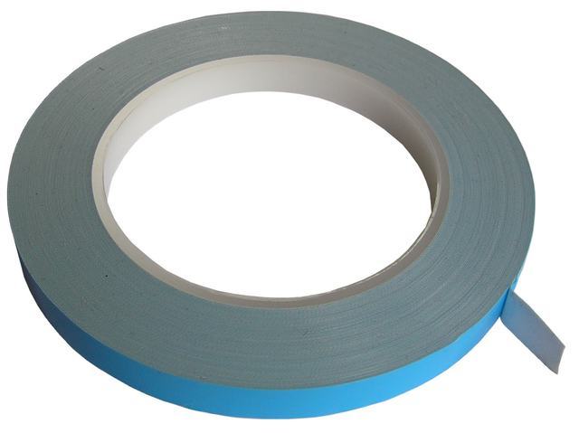 Lepící páska silikonová teplovodivá samolepící oboustranná, šíře 12mm, síla 0,2mm, návin 25m