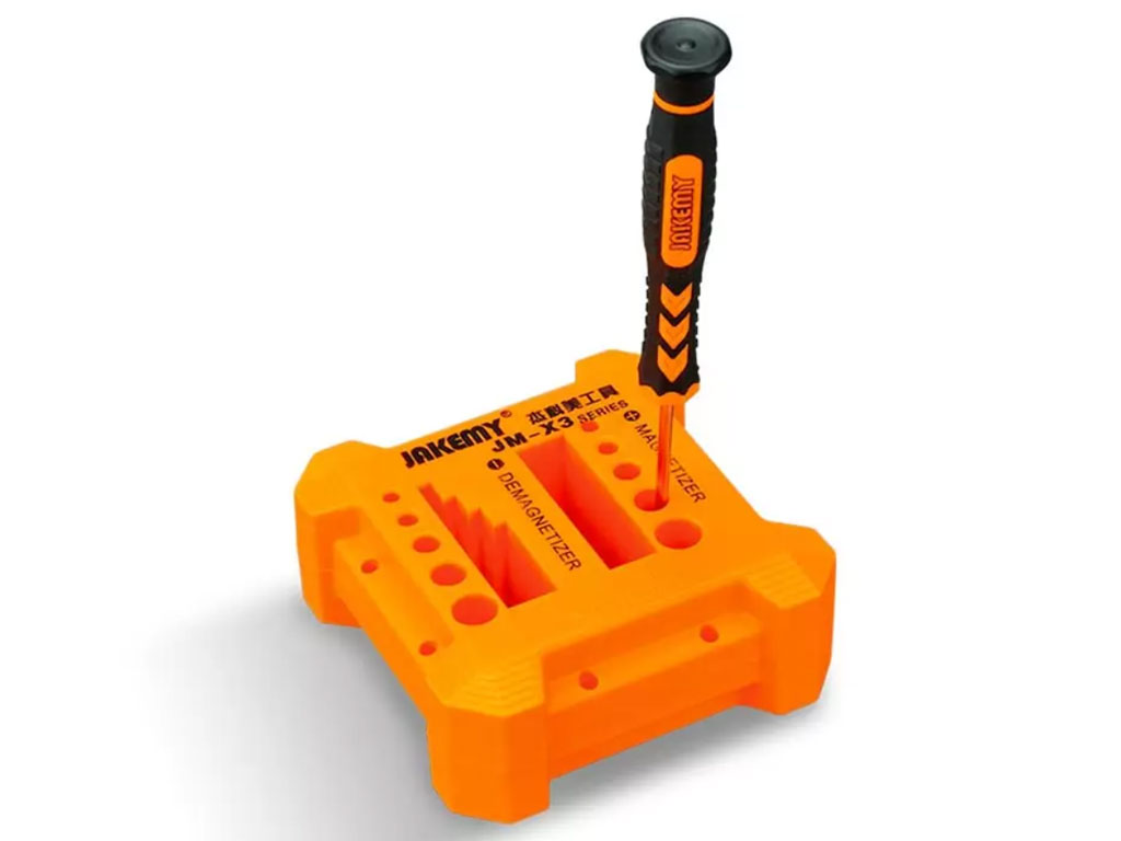 Magnetizér a demagnetizér na šroubováky a bity JAKEMY JM-X3 5–11 mm
