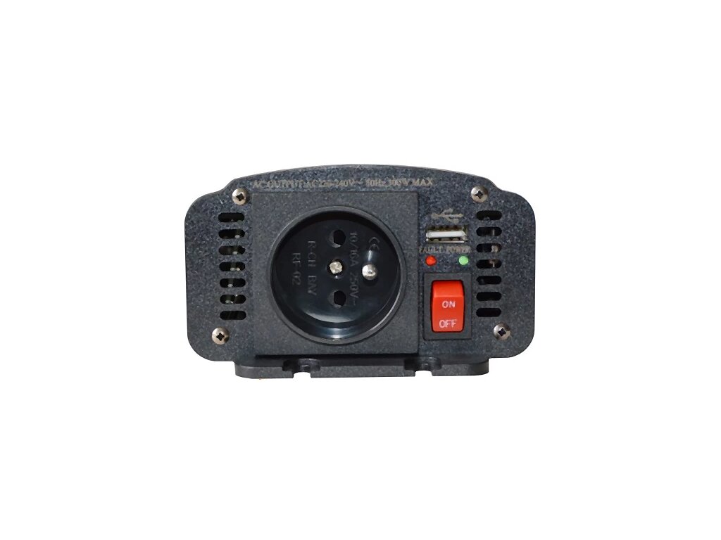 Měnič napětí 12V / 230V 300W + USB Geti GPI 312