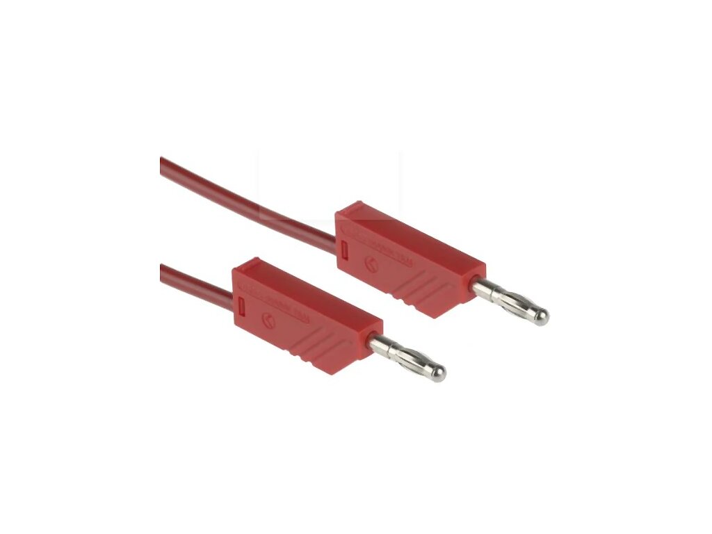 Měřicí šňůra banánek - banánek - rudá / 10A ML100 HIRSCHMANN 934062101 