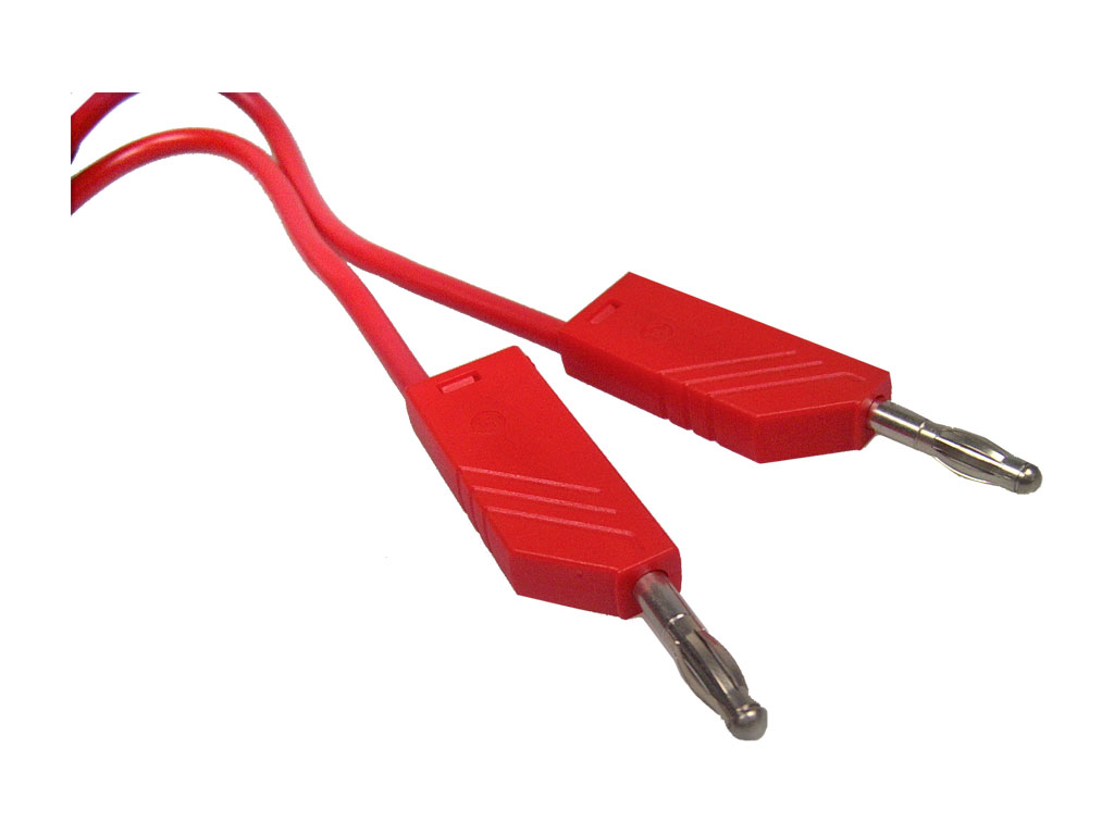 Měřicí šňůra banánek - banánek - rudá / 10A ML100 HIRSCHMANN 934062101 