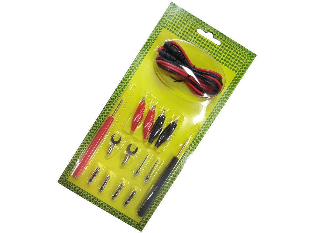 Měřicí šňůry červené / černé s vyměnitelnými adaptéry N408