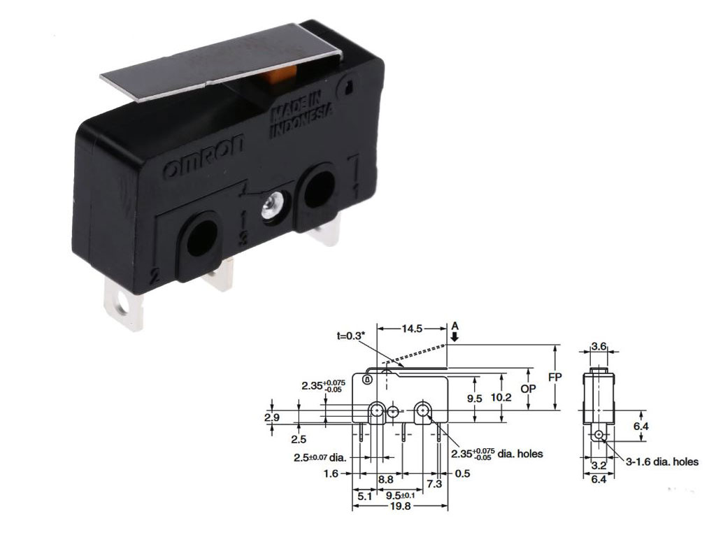 Mikrospínač SS-10GL  SNAP ACTION
