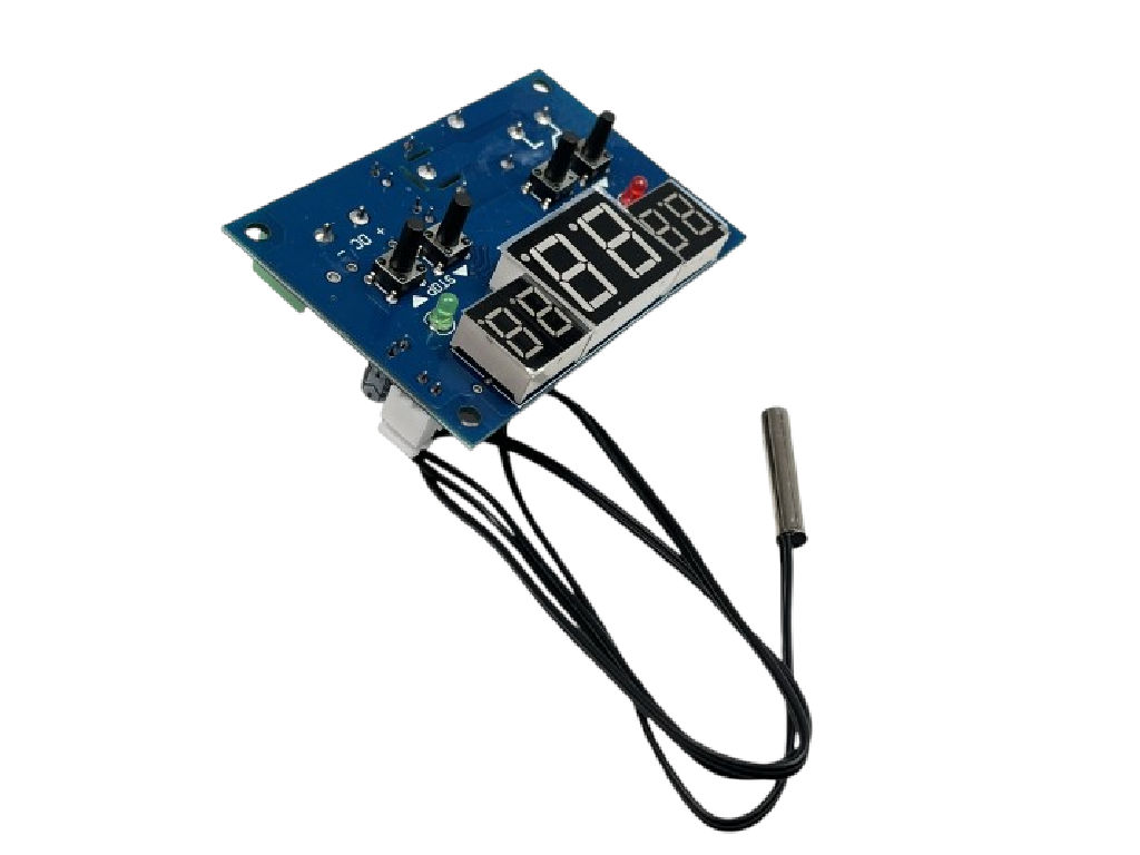 Modul digitální termostat W1401 panelový -9°C  /  +99°C napájení 12V