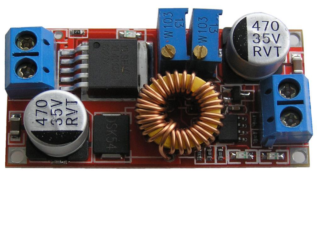 Modul nastavitelného zdroje STEP-DOWN 1,2 - 30V / 1,5A (4A) s nastavením CV/CC, univerzální použití