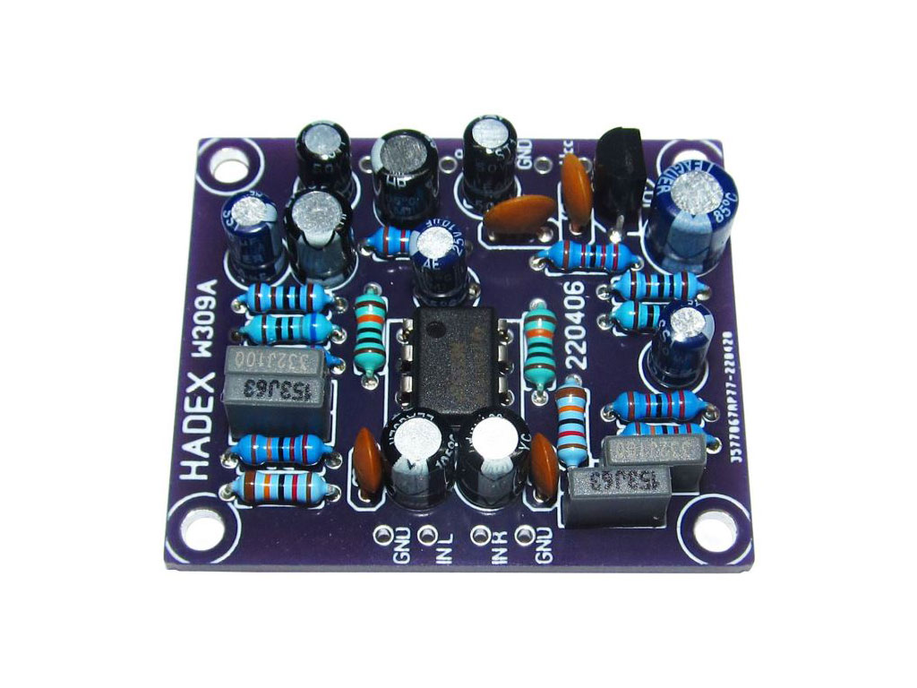 Modul předzesilovače pro magnetodynamickou přenosku, stereo v.2