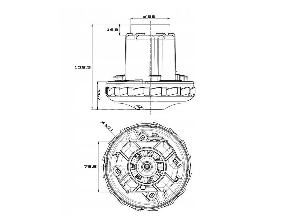 Motor do vysavače 467.3.402-5 DOMEL