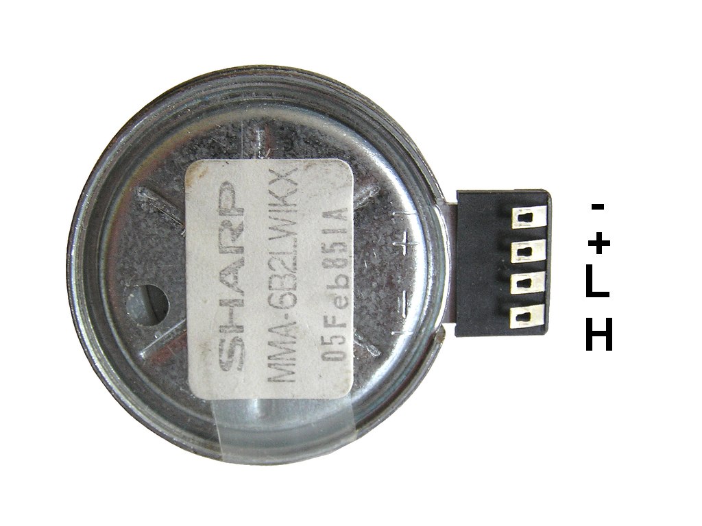 Motor magnetofonu 12V  CCW levotočivý Mitsumi / Sharpi MMA-6B2LWIKX dvourychlostní