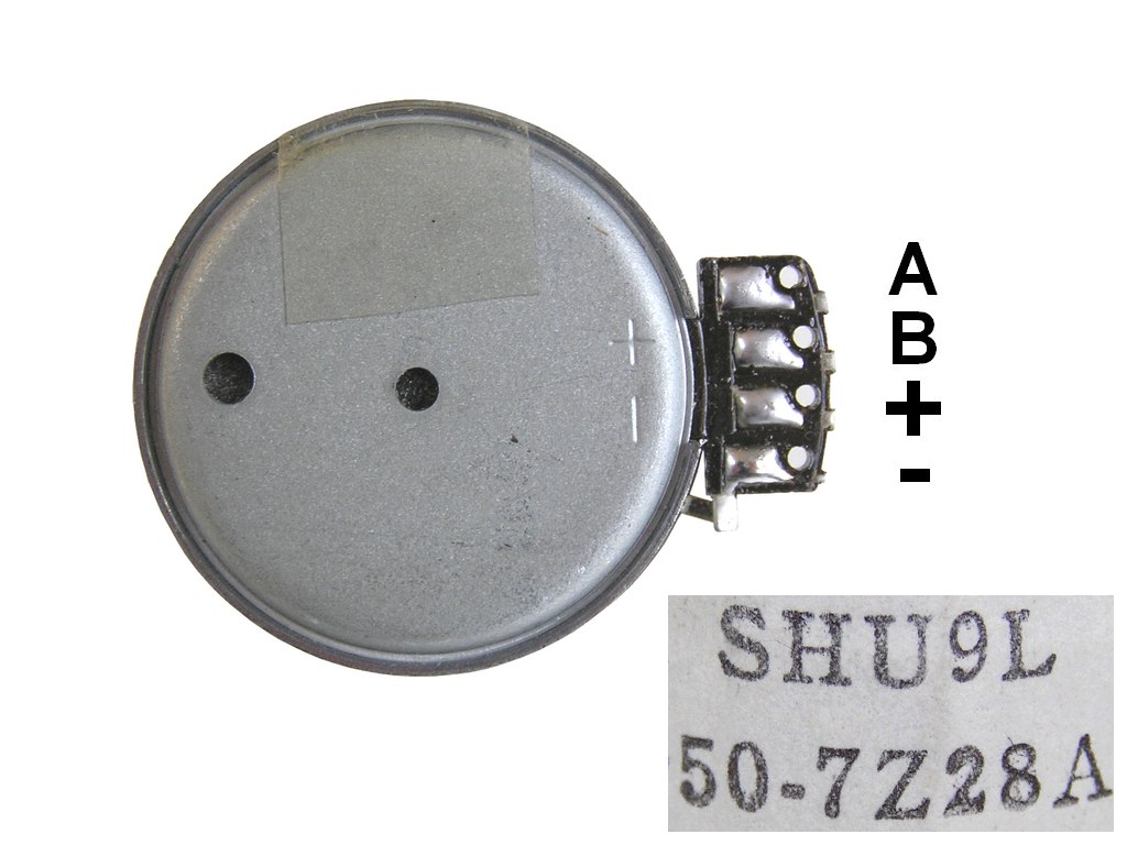 Motor magnetofonu 9V  CCW levotočivý Sharp SHU9L dvourychlostní