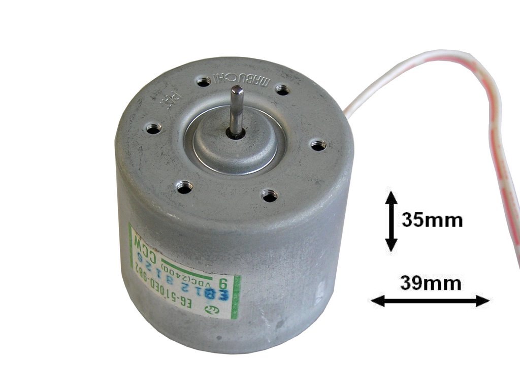 Motor magnetofonu 9V CCW levotočivý velký - Mabuchi EG-510ED-9B2