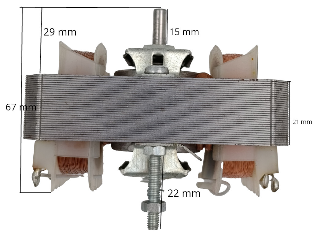 Motor ventilátoru odsavače par, digestoře Mora, Gorenje 