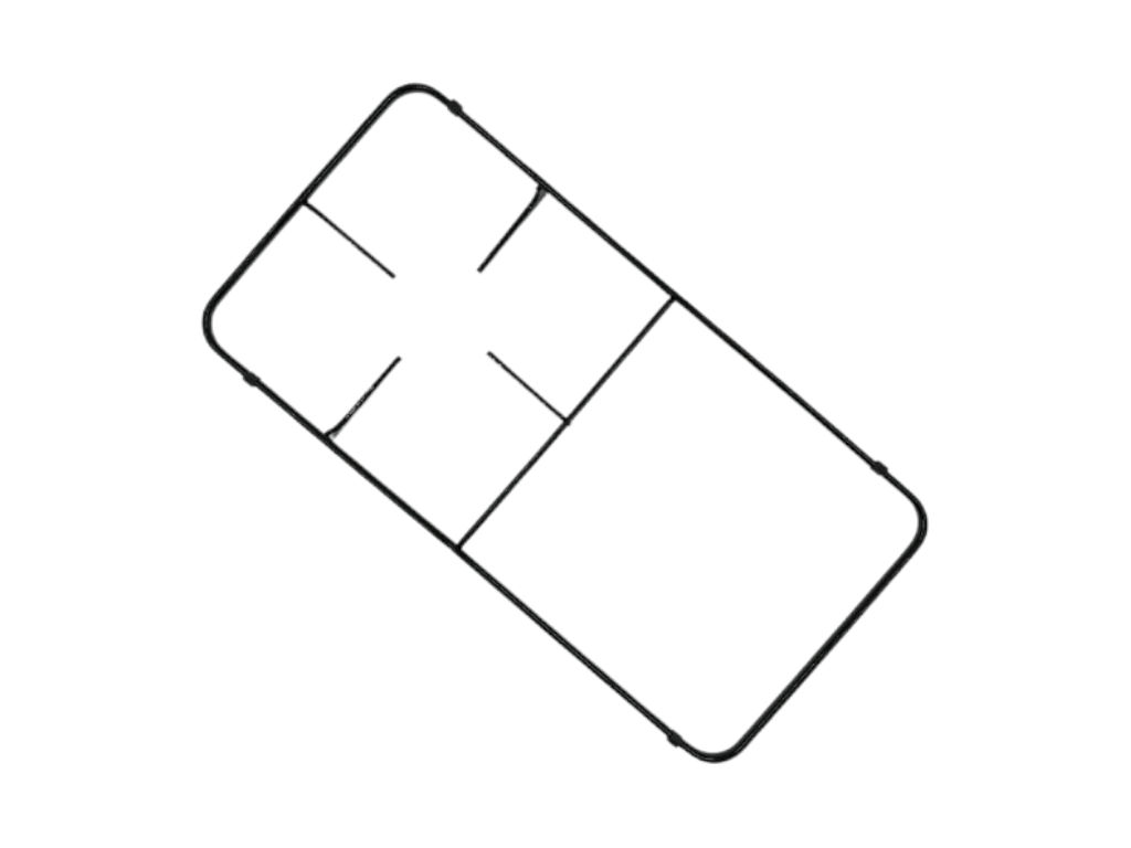 Mřížka vařidlová 23,0 x 45,5cm