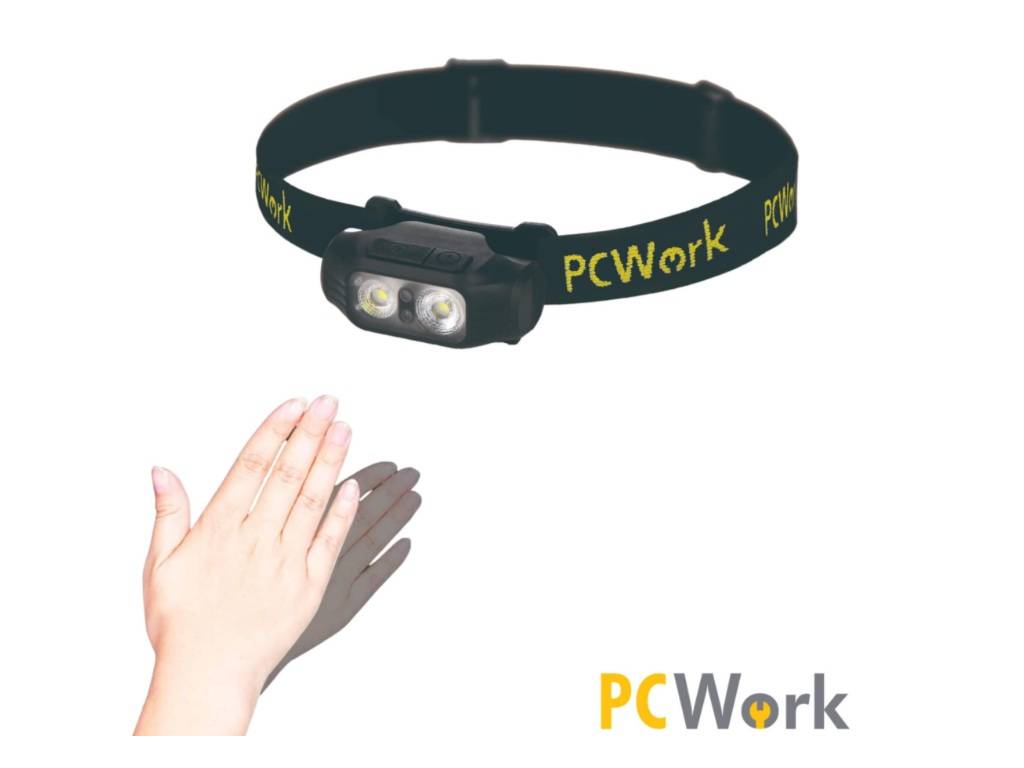 Nabíjecí LED čelovka PCW12A 200 lm – hybridní napájení, nabíjení USB-C, IPX5