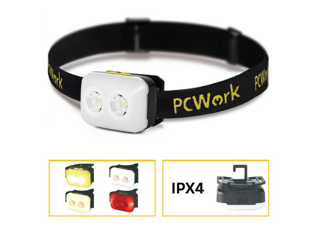 Nabíjecí LED čelovka PCW12C 380 lm, nabíjení USB-C, IPX4