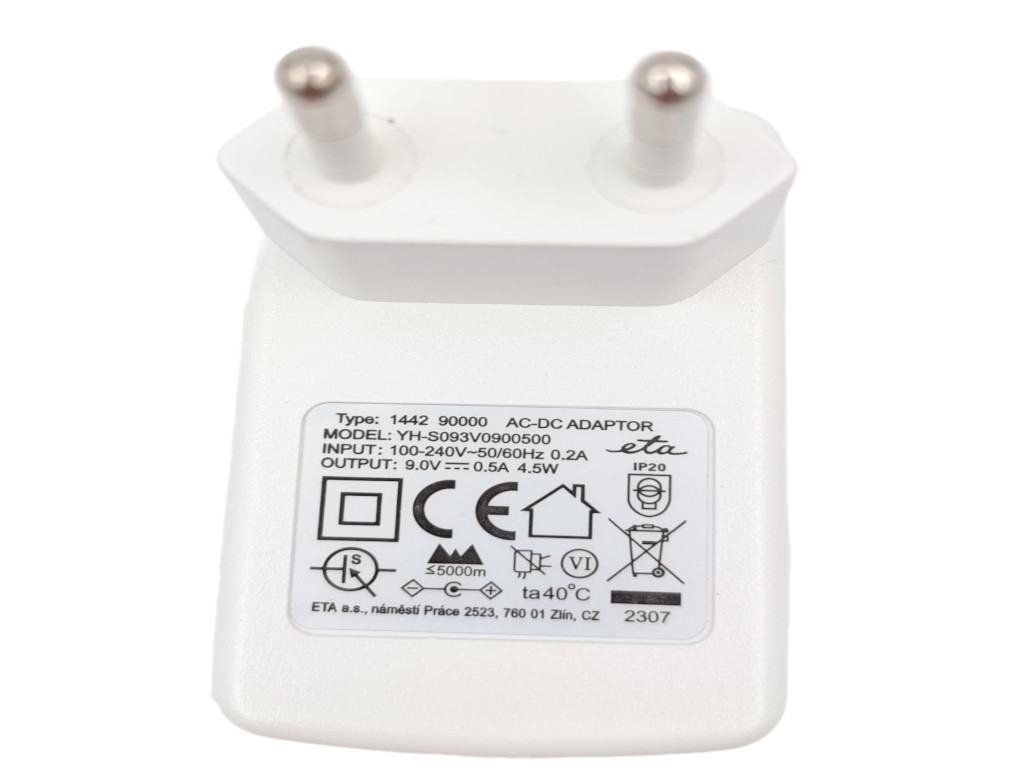 Nabíjecí adaptér akumulátorového vysavače Eta Verto 1442 ( ETA 1442 00080 )