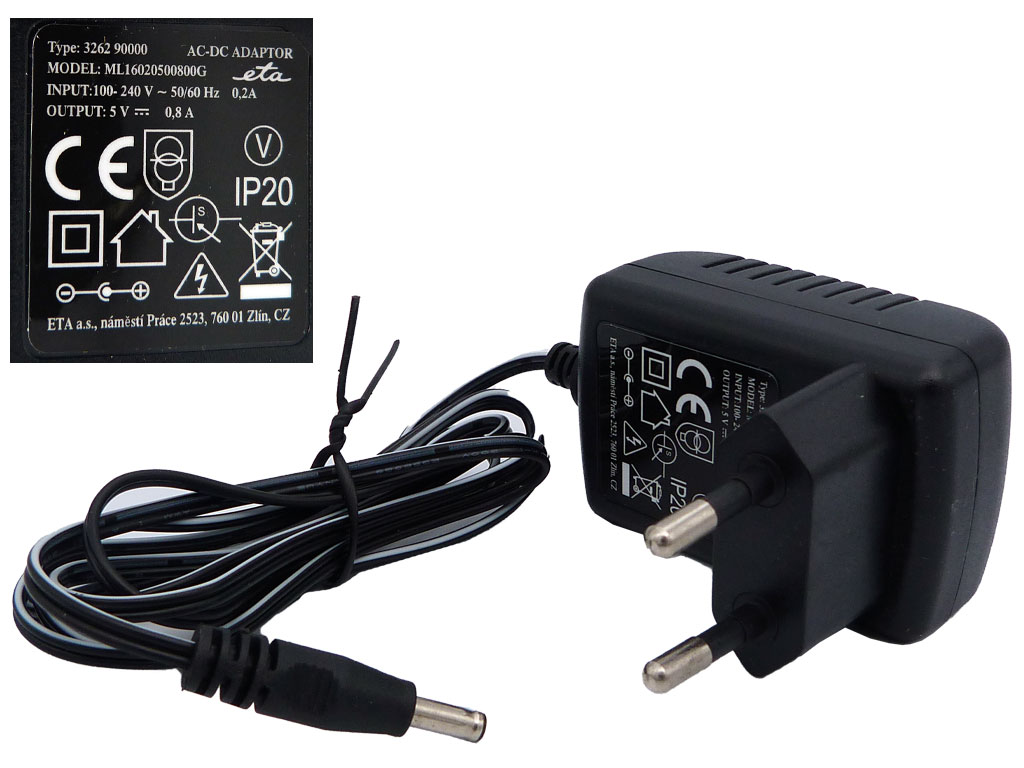 Nabíjecí adaptér čističe oken ETA 3262