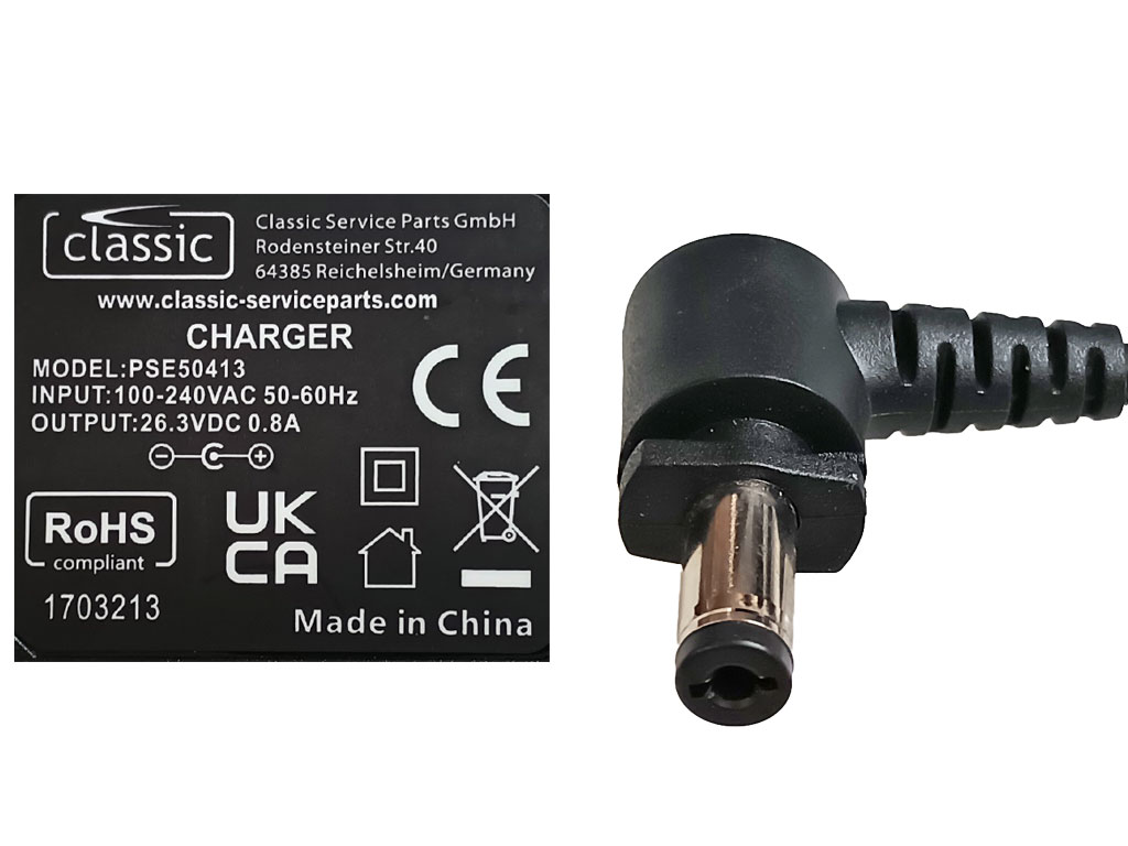 Nabíjecí adaptér pro vysavač  SHARK 26.3V / 0.8A PSE50413 EU