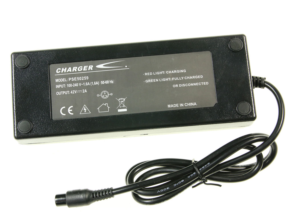 Nabíječka pro elektrické koloběžky a Hoverboardy 42V / 2A / 84W PSE50259 EU 