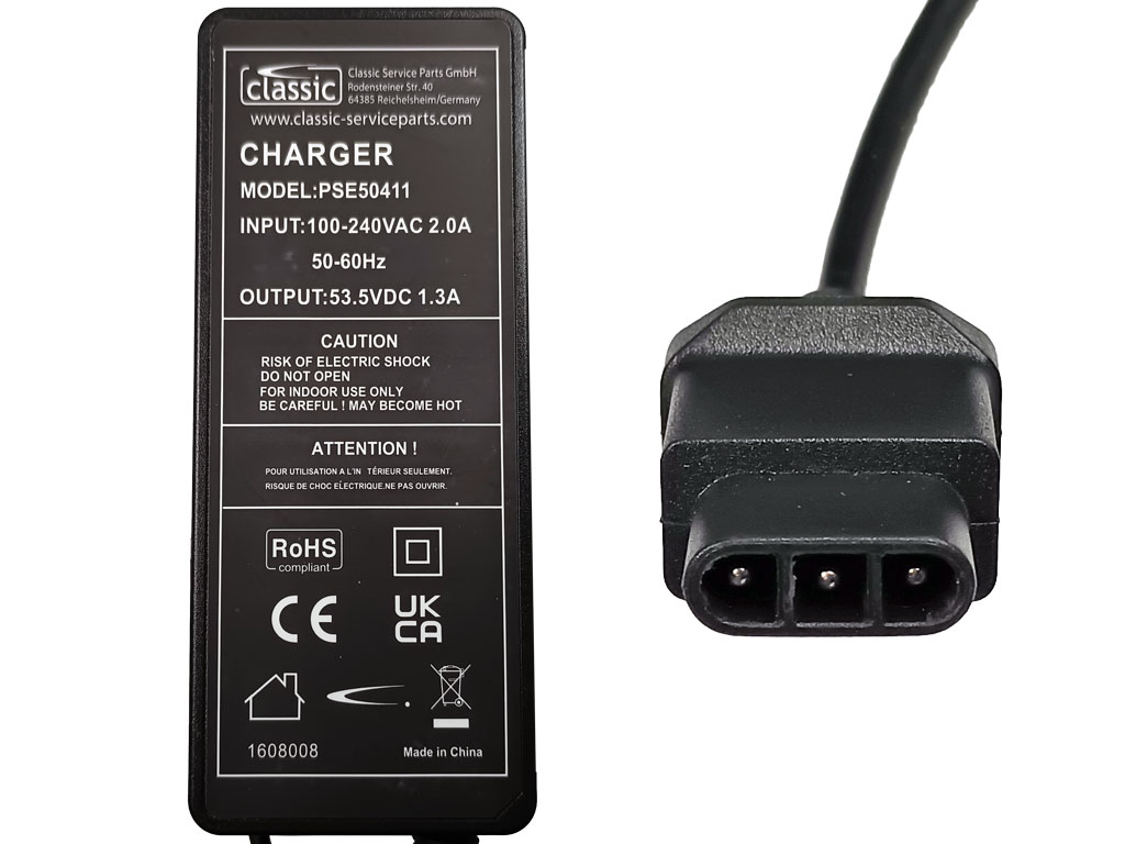 Nabíječka pro elektrickou koloběžku, skůtr NIU 53.5V / 1.3A PSE50411 EU