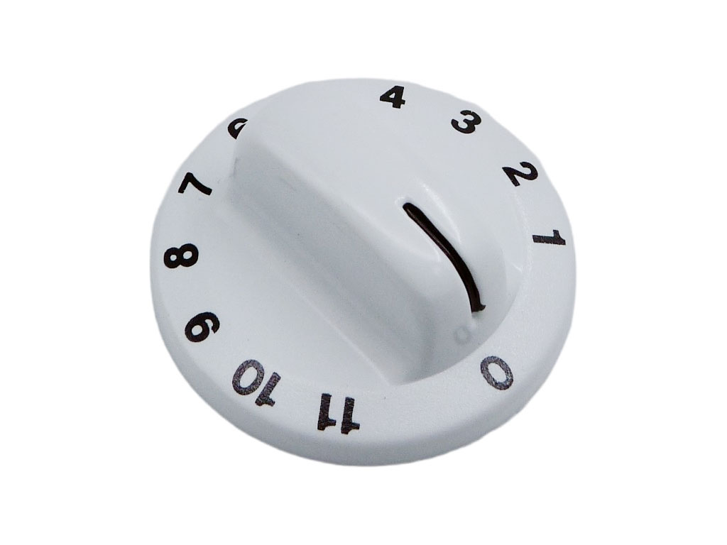 Náhradní knoflík ke sporáku Mora 4250, ovládací knoflík přepínání plotny, bílý  