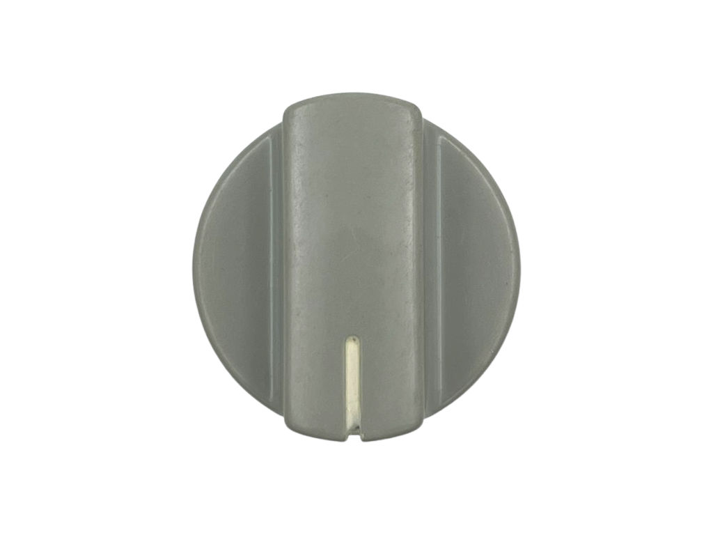 Náhradní knoflík ke sporáku, univerzální ovládací knoflík stříbrný, orientace ukazatele k hřídely - D