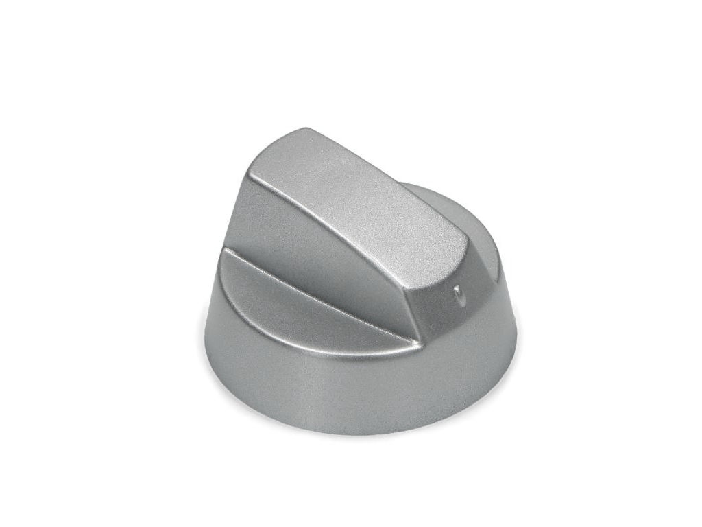 Náhradní knoflíky ke sporáku, univerzální stříbrný - sada 4ks s redukcemi