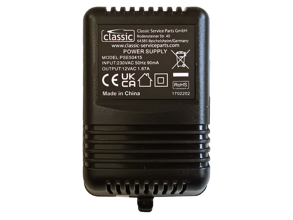 Napaječ univerzální impulzní 12V / 1.67A, konektor 5.5x2.1mm