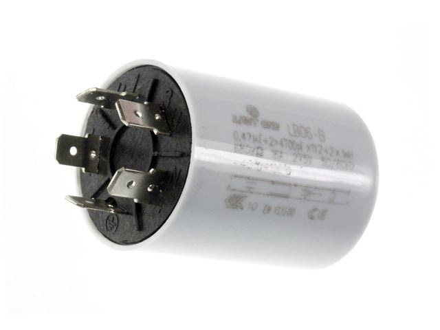 Odrušovací kondenzátor 0,47uF + 2 x 4700pF   16A / 275V 