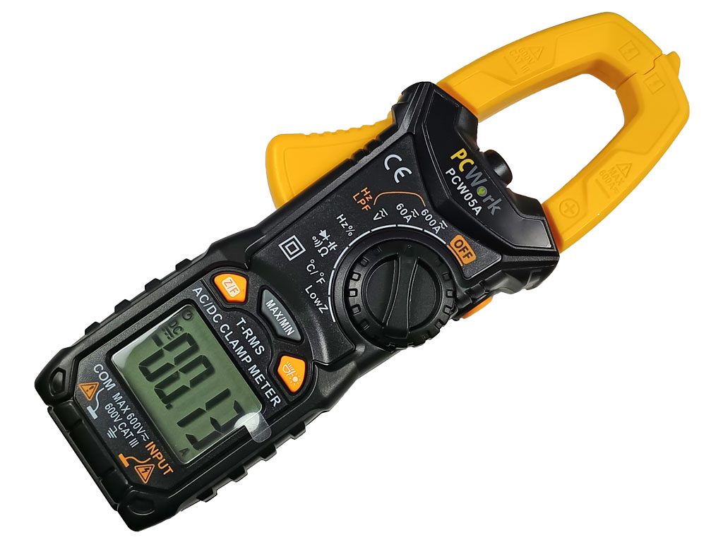 PCW05A digitální klešťový multimetr 600 A True RMS, 6000 counts, AC/DC, NCV