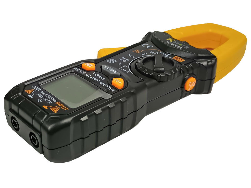 PCW05A digitální klešťový multimetr 600 A True RMS, 6000 counts, AC/DC, NCV