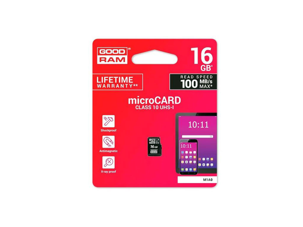 Paměťová karta micro SD 16 GB GOODRAM Class 10