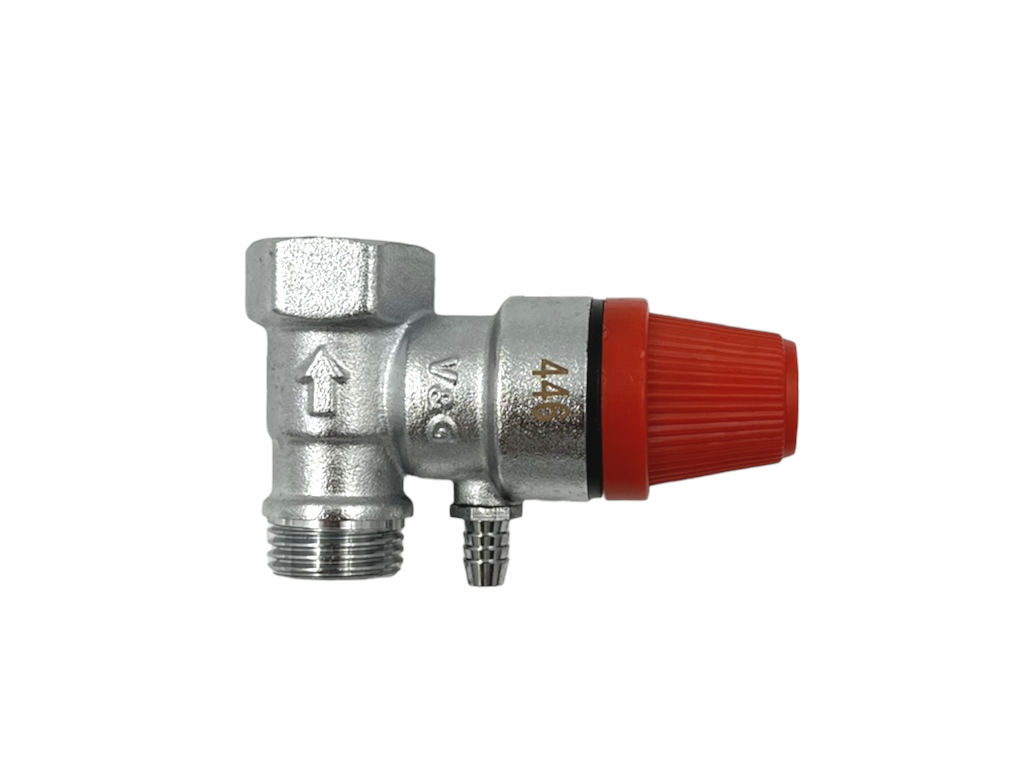 Pojistný ventil 1/2" 6 bar, vnitřní - vnější závit, 48mm délka