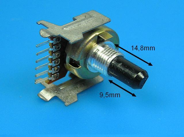 Potenciometr stereo otočný 50k / A  č.42