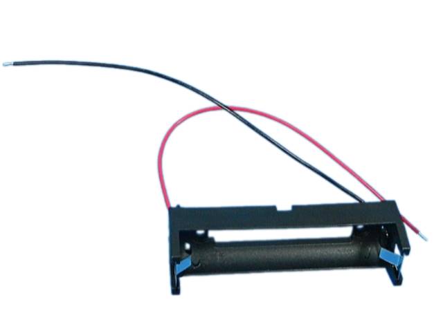 Pouzdro na baterie 1x 18650, pérka, vývod vodiče 