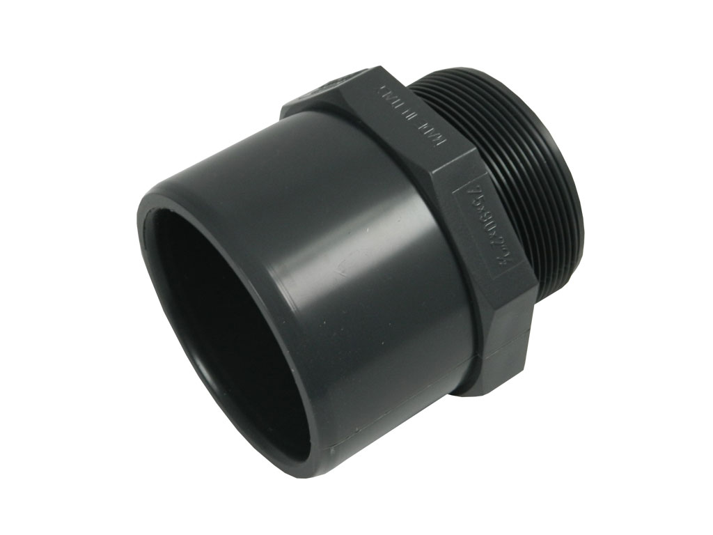 Přechodka lepení/lepení-vnější závit PVC       32/40-3/4"