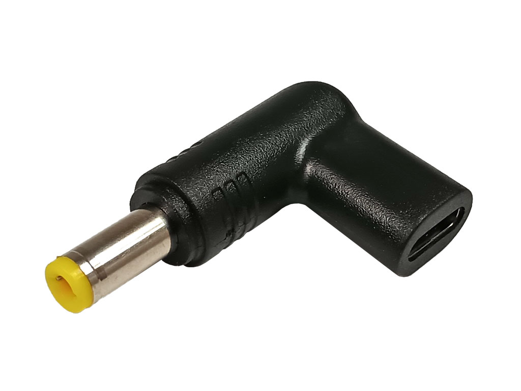 Přechodka napájecí konektor HSWA USB C na 5.5 / 2.5 mm 12V