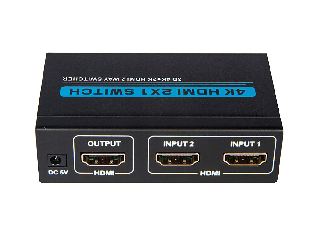 Přepínač 2x HDMI - 1x HDMI COM 3D, 4K x 2K @30HZ