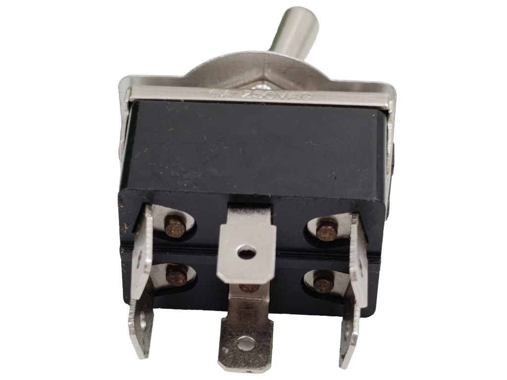 Přepínač páčkový 10A, d = 12,2 mm, M12 x 75 mm