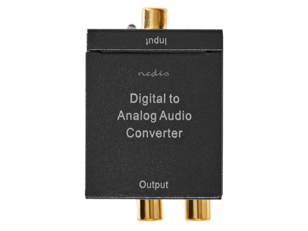 Převodník digitálního Audia 1x RCA konektor (cinch) nebo 1x Toslink / SPDIF > 2x RCA (cinch) / 3,5mm jack konektor ACON2510BK