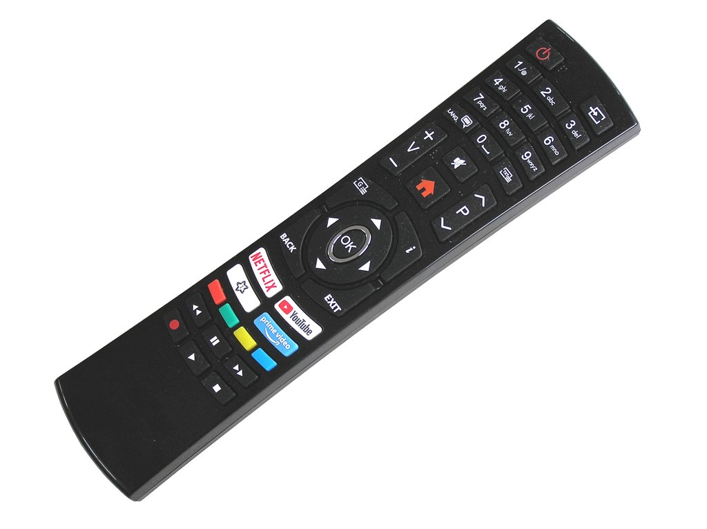 RC4390P Dálkový ovladač Vestel originální  30108040 / RC4390P  black- prime video / youtube