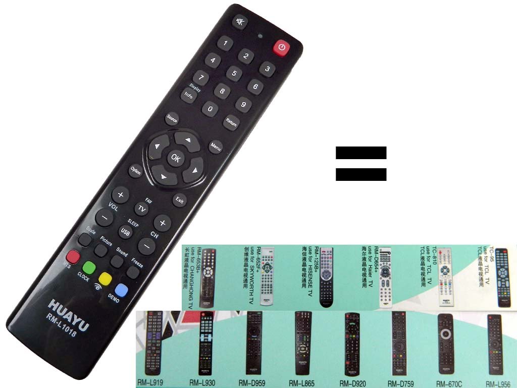 RM-L1018 Dálkový ovladač HUAYU univerzální pro značku THOMSON / TCL