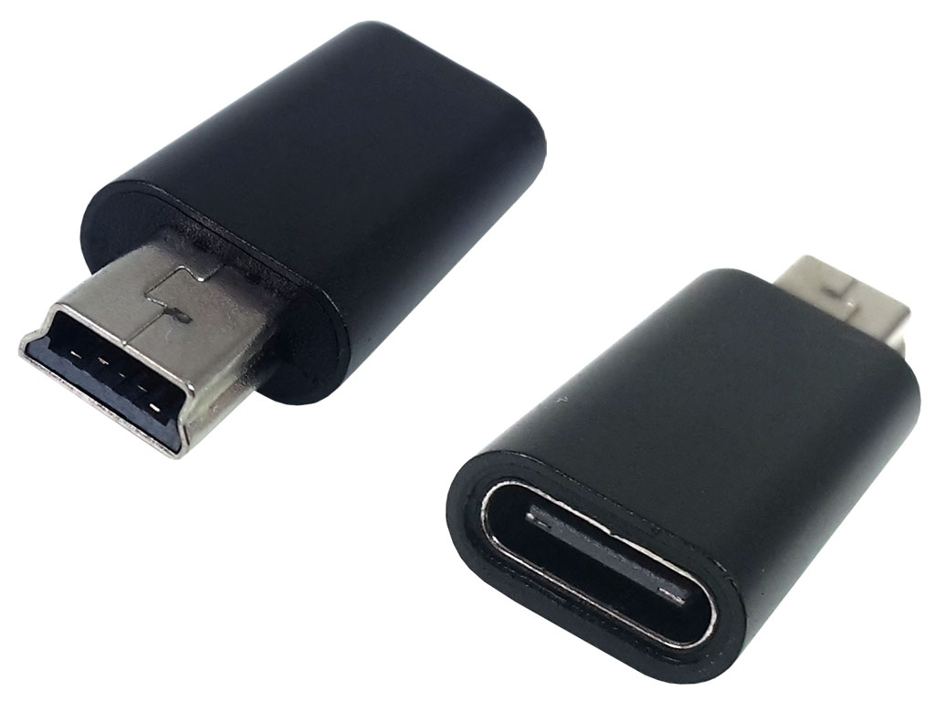 Redukce - adaptér USB-C na mini USB černá