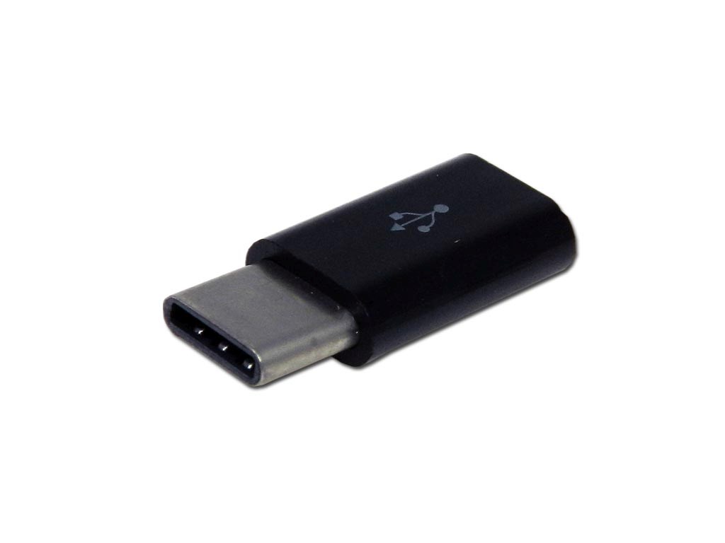 Redukce - adaptér micro USB na USB-C  černá
