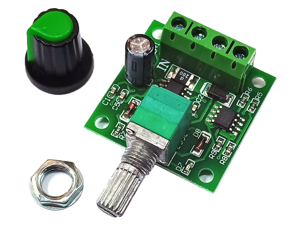 Regulátor otáček PWM stejnosměrných motorů ( DC ) 1.8-15V 2A