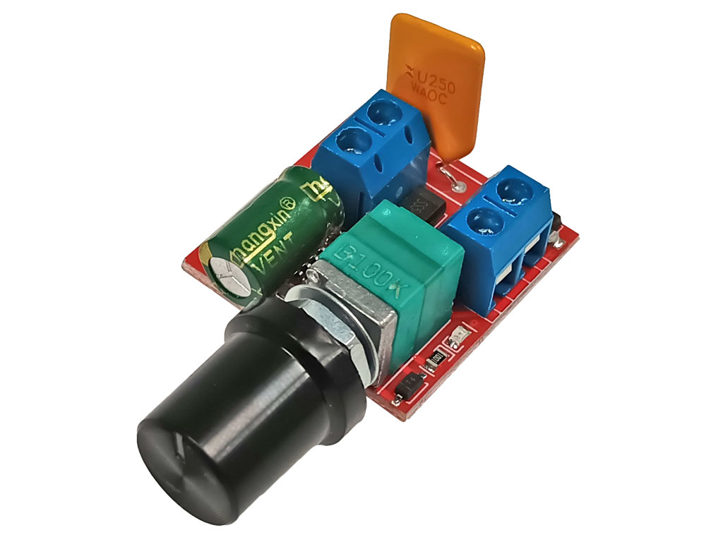 Regulátor otáček PWM stejnosměrných motorů ( DC ) 5 - 35V 5A, max. 90W