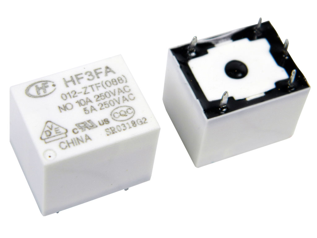 Relé 12V 1 x 250V / 10A HF3FA 012-ZTF HONGFA 