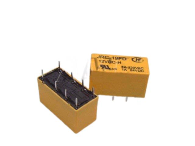 Relé 12V 2 x 120V/1A HJR1-2C-L-12VDC TIANBO