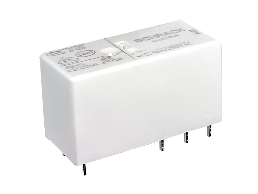 Relé 230V AC 2 x 250V AC / 8A, 30V DC / 8A RT424730, 7-1393243-9 TE Connectivity