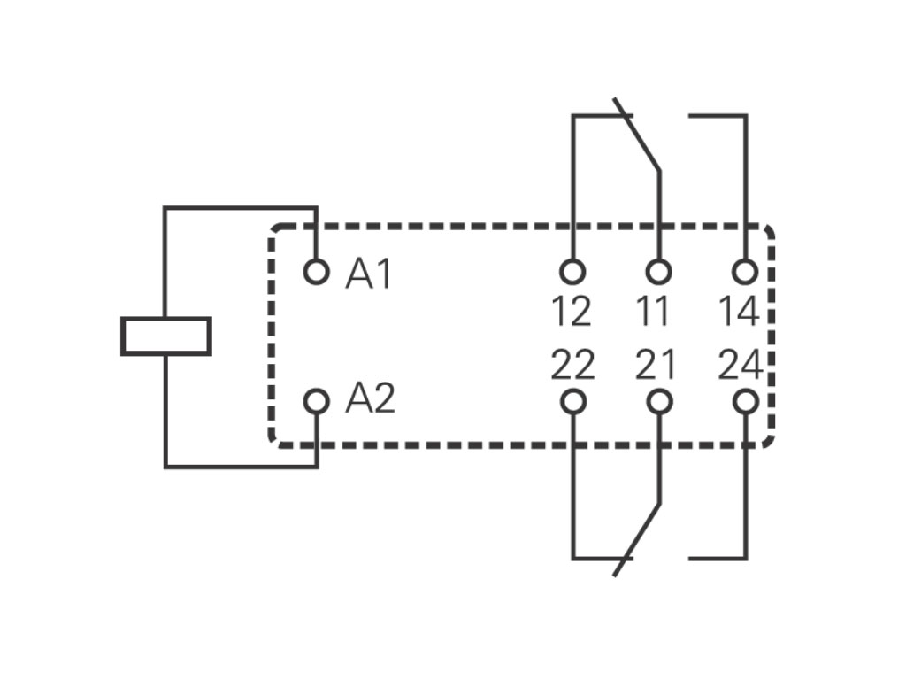 Relé 230V AC 2 x 250V AC / 8A, 30V DC / 8A RT424730, 7-1393243-9 TE Connectivity