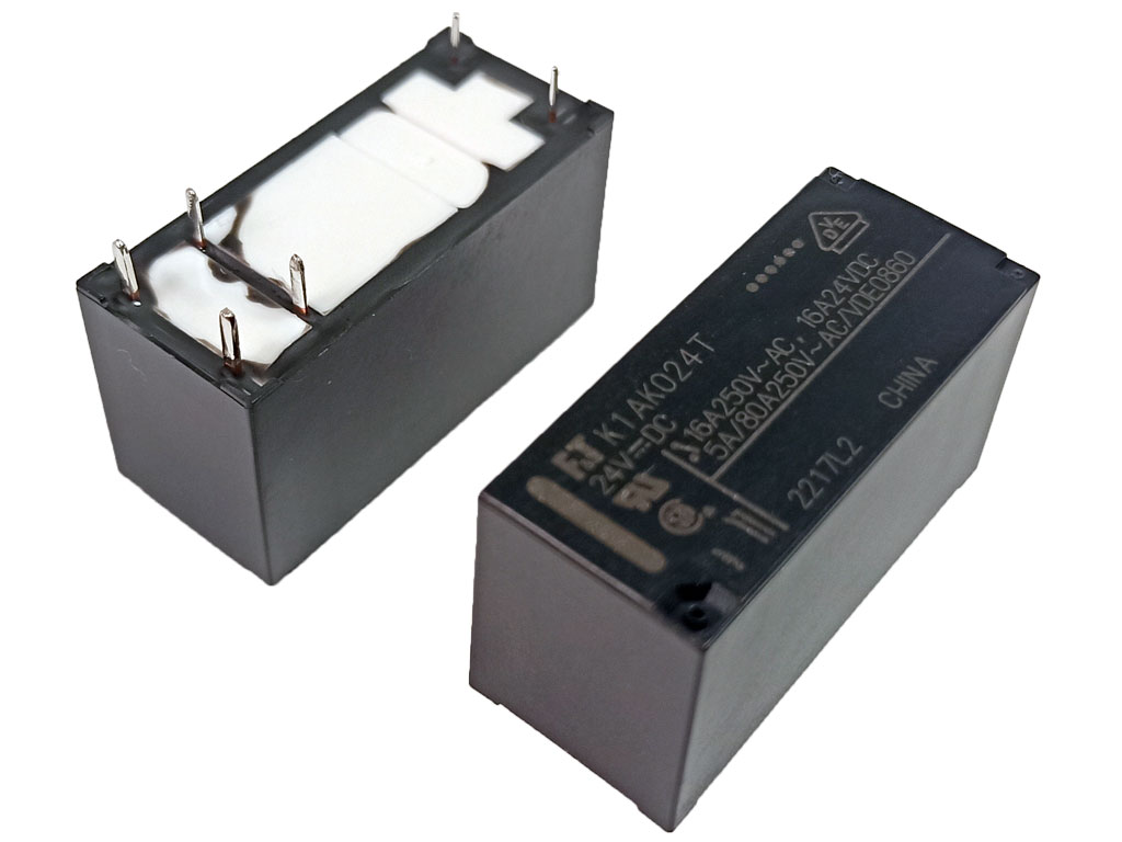 Relé 24V  1 x 250V / 16A  FTR-K1AK024T Fujitsu